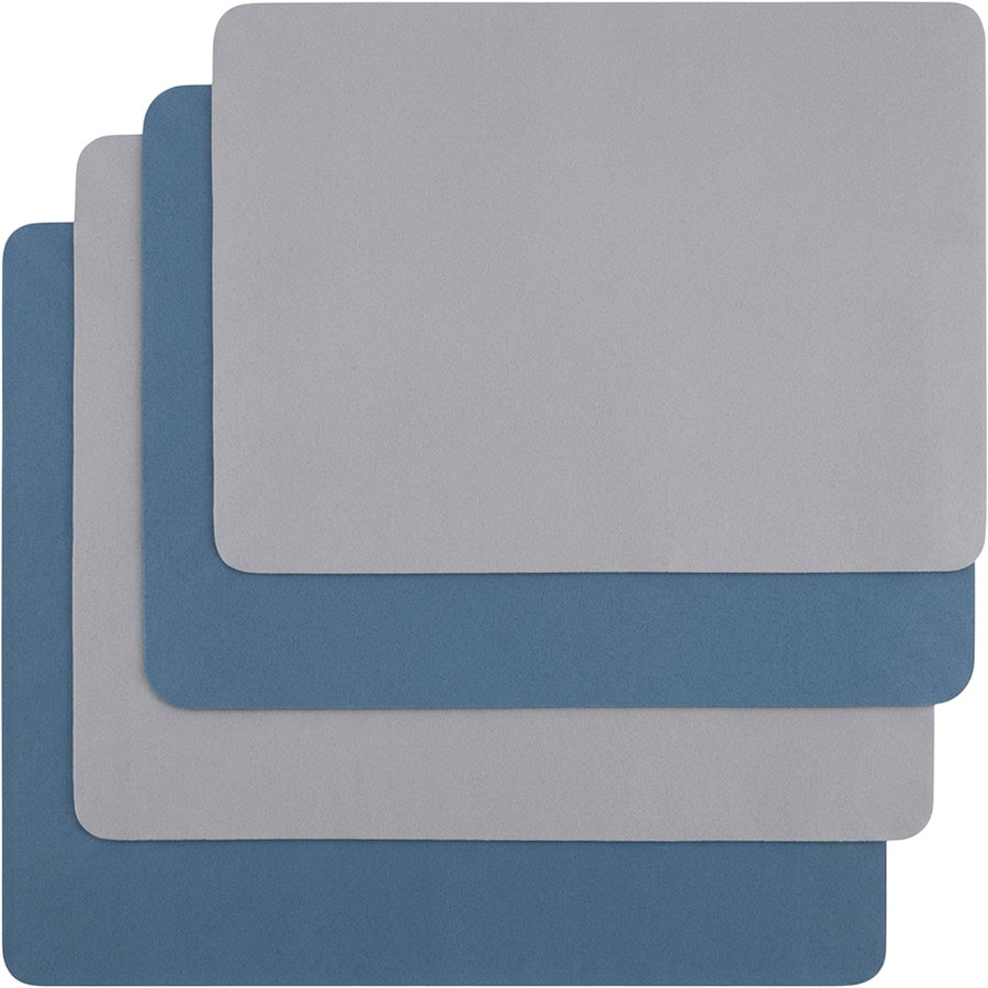 Ytkbd Needle-Punched Polyester Glass Cleaning Cloth Set of 4 Blue Gray